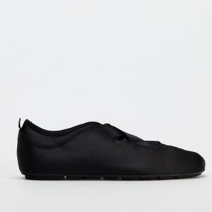 Zara Satin Effect Athletic flats